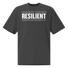 Load image into Gallery viewer, Chayil BOSS RESILIENT Motif Slogan Short-Sleeve Unisex T-Shirt || Oversized Printed Tees || 300G Heavy Duty Premium Tee Shirt with Graphic
