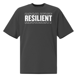 Chayil BOSS RESILIENT Motif Slogan Short-Sleeve Unisex T-Shirt || Oversized Printed Tees || 300G Heavy Duty Premium Tee Shirt with Graphic